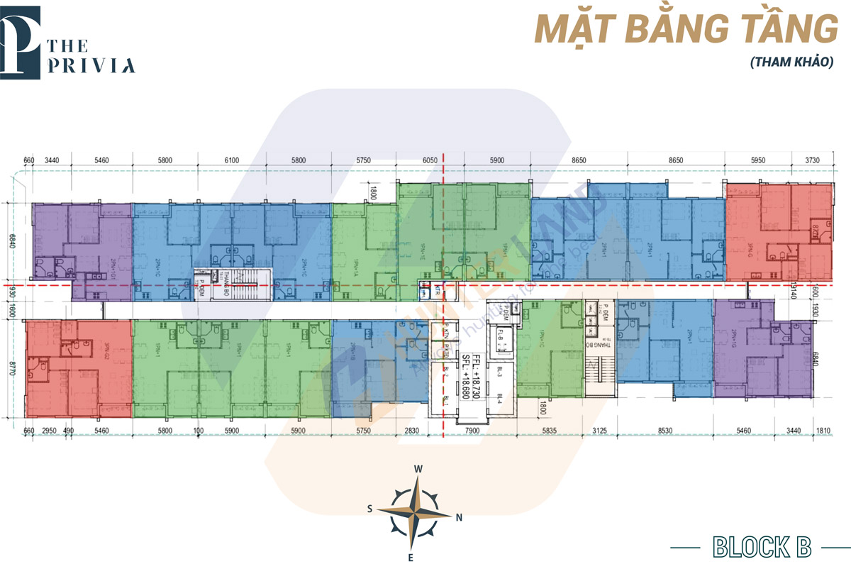 Mặt bằng Block B