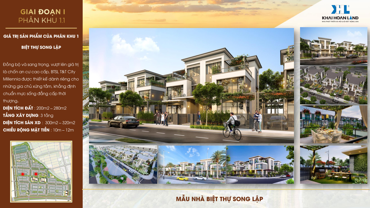 Biệt thự song lập T&T City Millennia