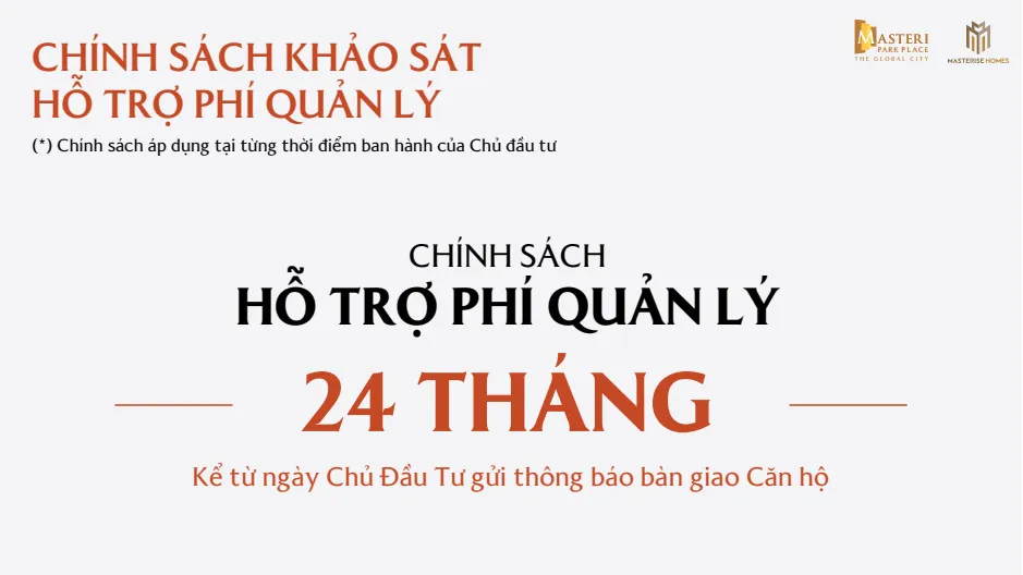 Hỗ trợ phí quản lý 24 tháng